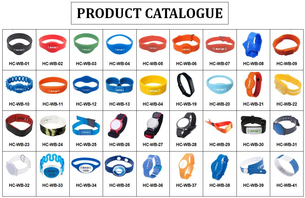 125kHz RFID Wristband 13.56MHz Bracelet NFC Wrist Band Silicone Waterproof