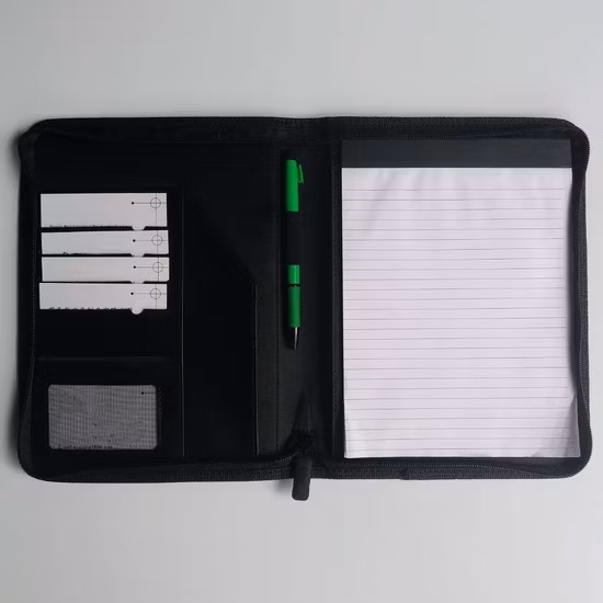 Cartera Business Profesional de Piel con Cierre de Cremallera