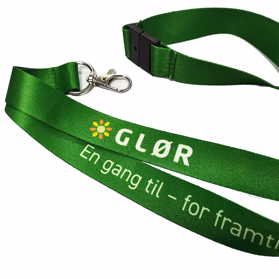 Cordón de transferencia de calor de poliéster impreso personalizado con logotipo