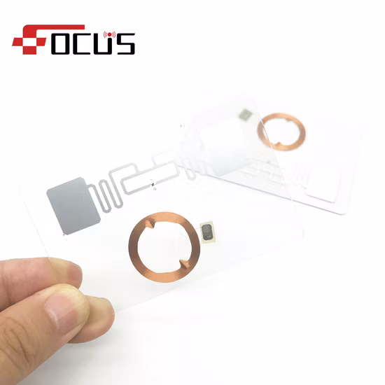 Tarjeta de plástico RFID de doble frecuencia personalizada a prueba de agua para llave de hotel