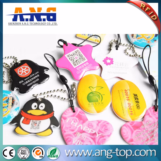 Mini tarjeta epoxi RFID de proximidad irregular ISO14443A para membresía