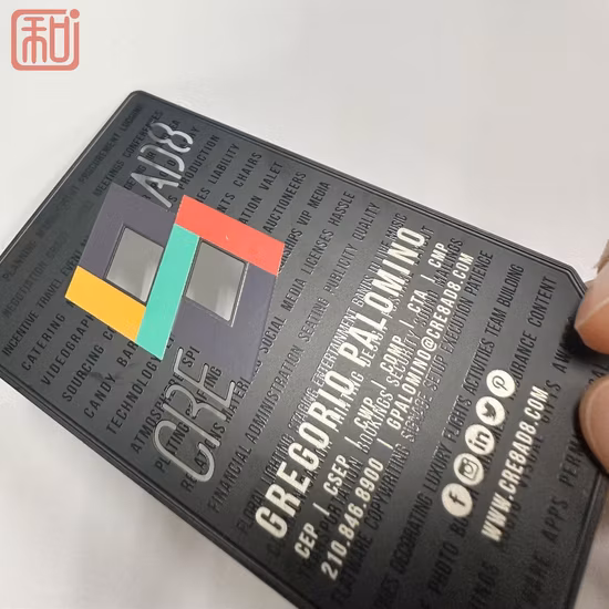 Tarjeta de felicitación Creative Retro Metal DIY Tarjeta de bendición plegable