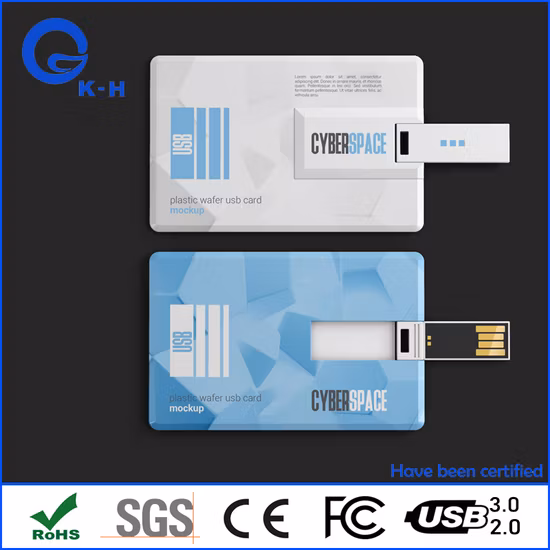 Memoria flash USB 2.0 3.0 de la tarjeta de visita popular para el regalo de boda 16GB
