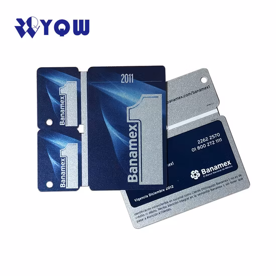 Premium Triple 3 Mini Cards Snap-off Key Tag Loyalty Combo Membership Card